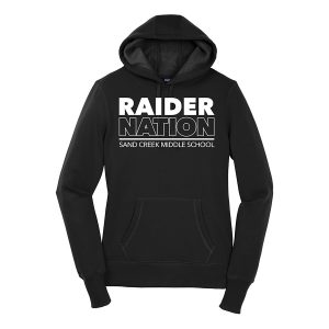 Black Raider Nation Ladies Sport-Tek Pullover Hooded Sweatshirt