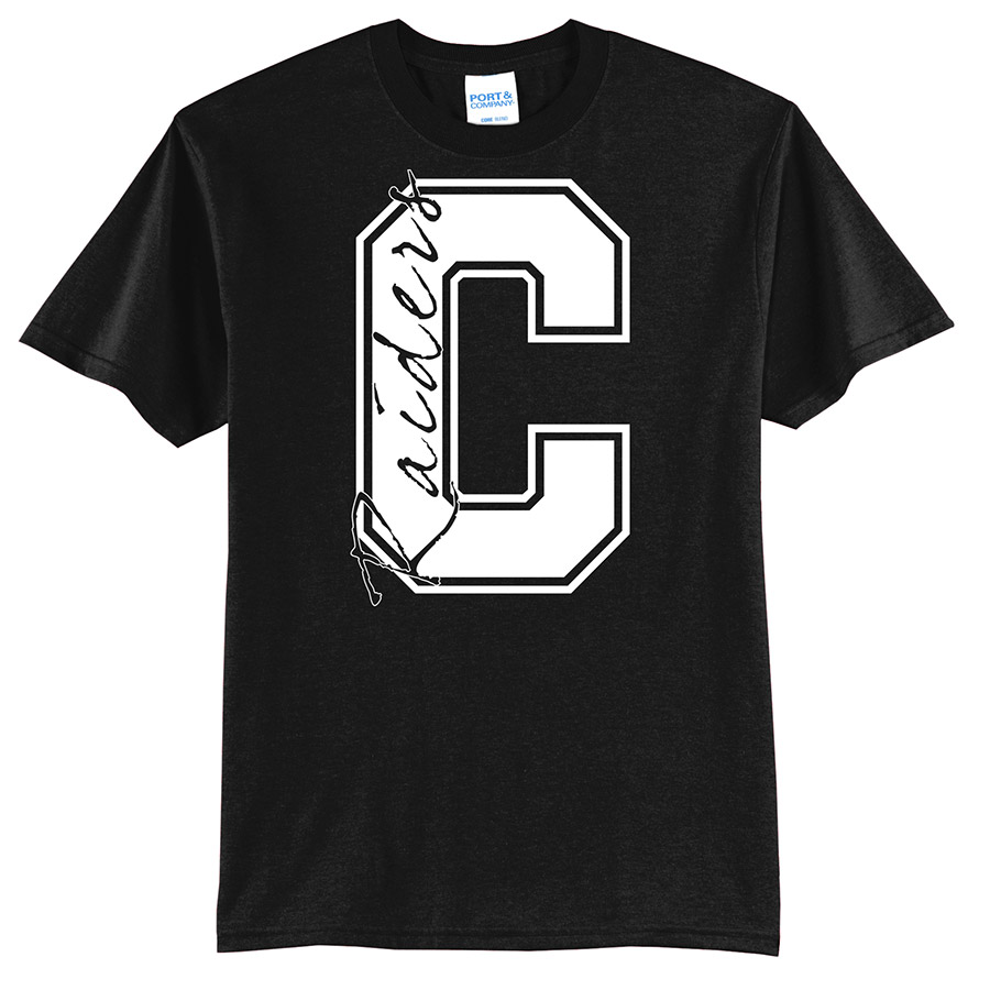 C Raiders Port and Company Youth Core Blend Tee – Sand Creek Middle School